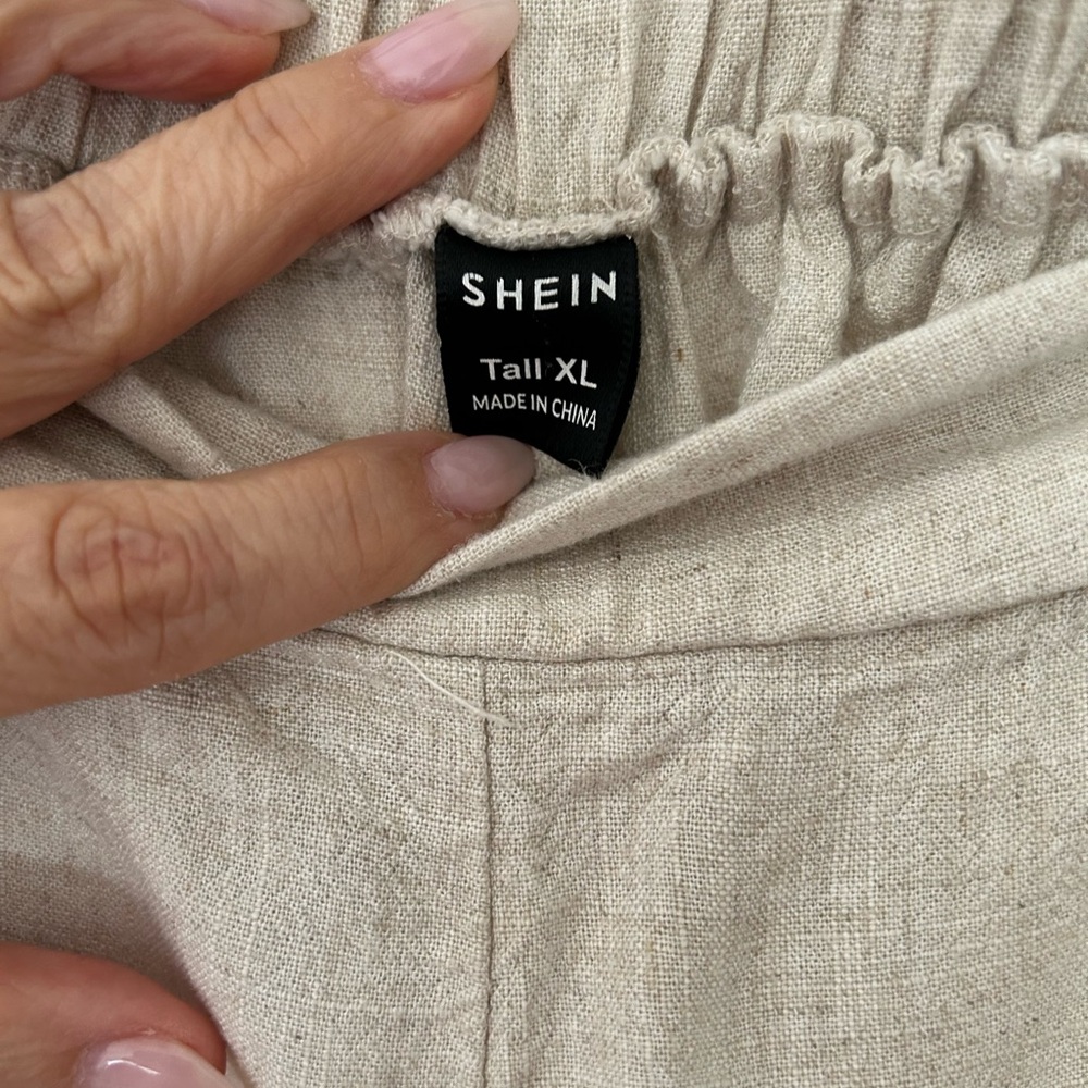 Wide Leg Linen Pants - Picture 2 of 10